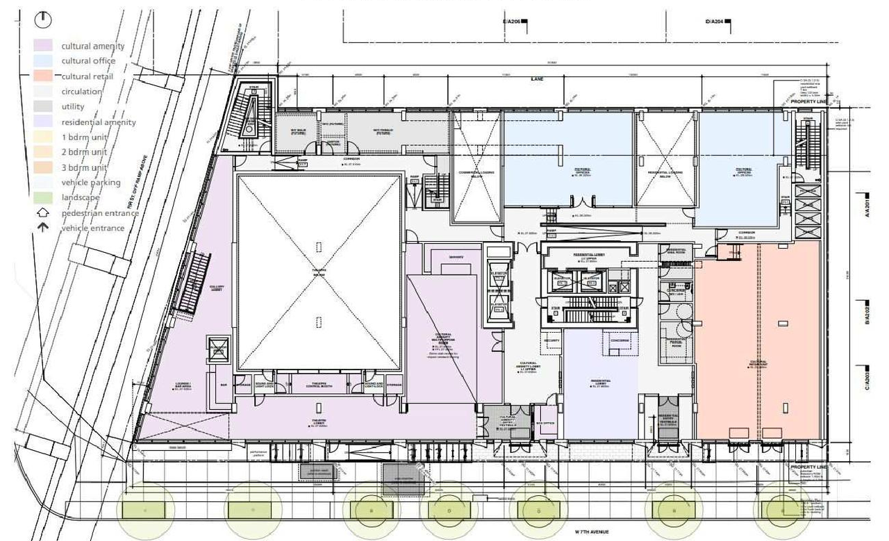 Floor plan for project from page 44 of the file 'Referral report'