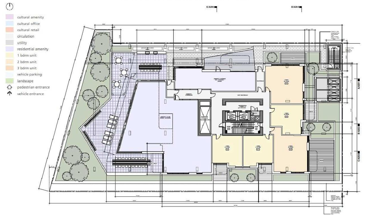 Floor plan for project from page 45 of the file 'Referral report'