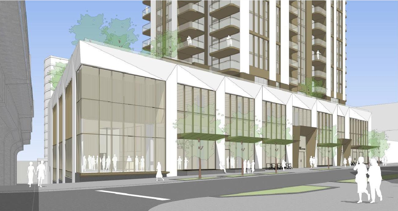 Rendering of building from page 51 of the file 'Referral report'