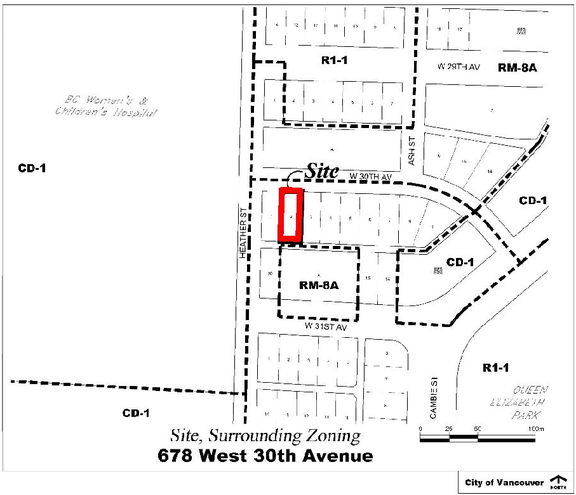 Construction site plan for project from page 3 of the file 'Referral report'