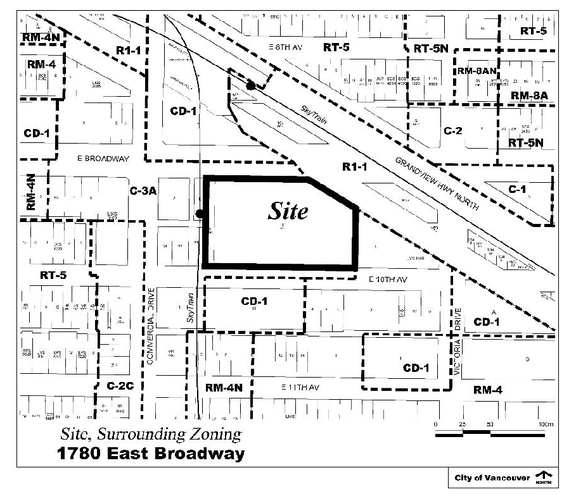 Construction site plan for project from page 4 of the file 'Referral report'