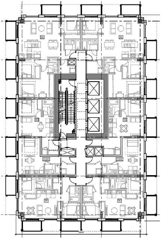 Floor plan for project from page 79 of the file 'Referral report'