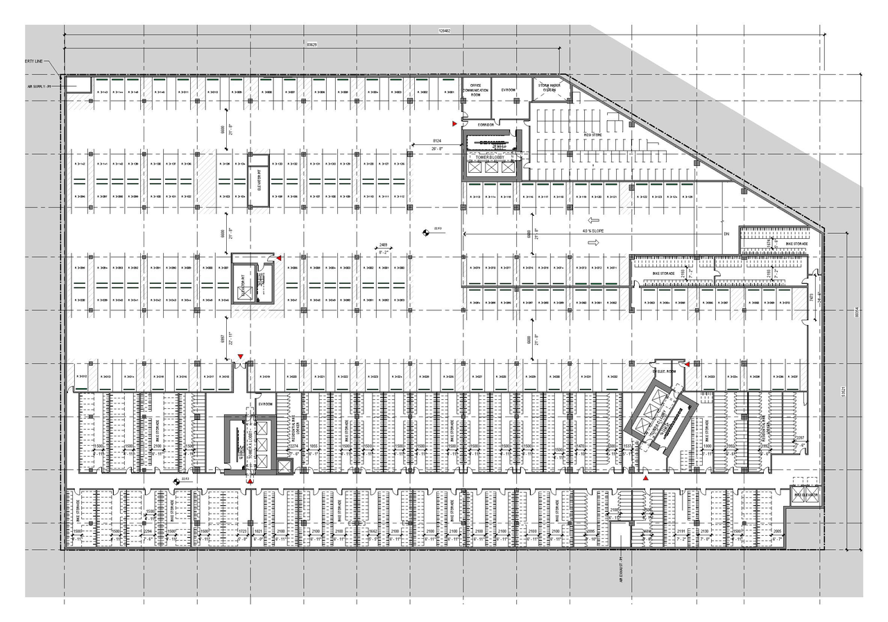 Floor plan for project from page 106 of the file 'Application booklet'