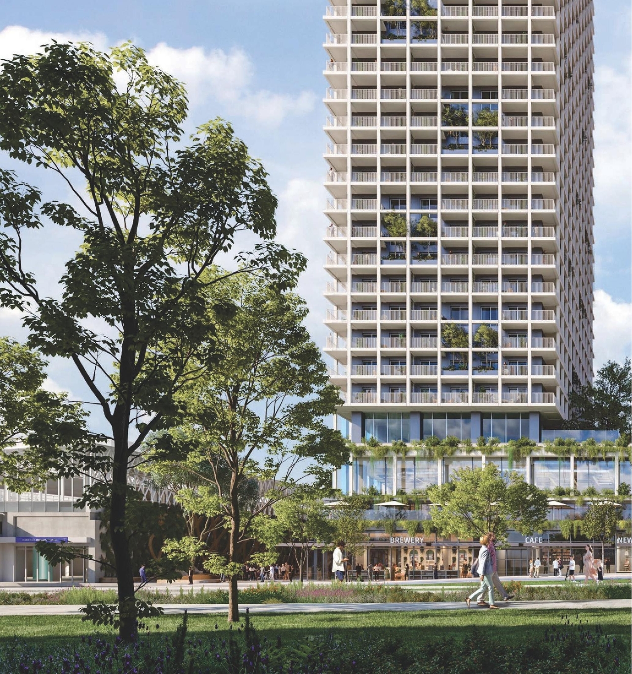 Rendering of building from page 4 of the file 'Application booklet'