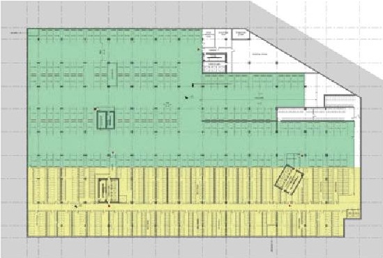 Construction site plan for project from page 54 of the file 'Application booklet'
