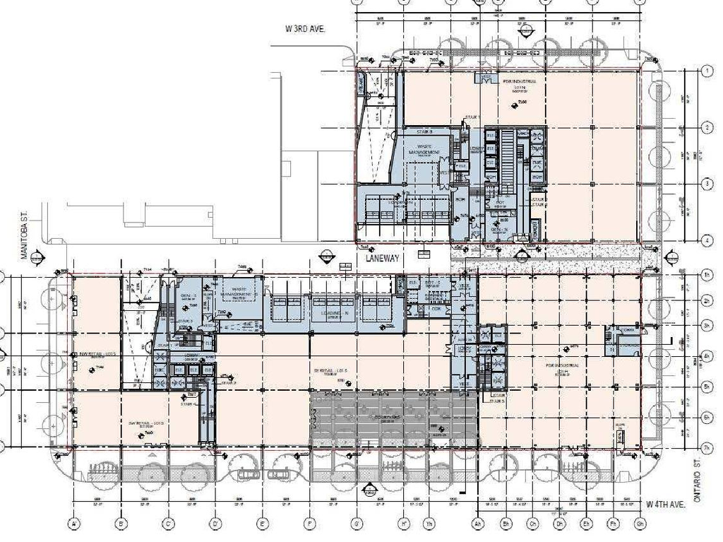 Floor plan for project from page 47 of the file 'Referral report'