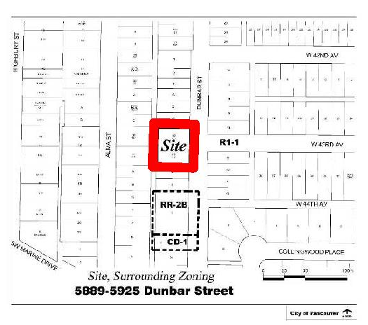 Construction site plan for project from page 3 of the file 'Referral report'