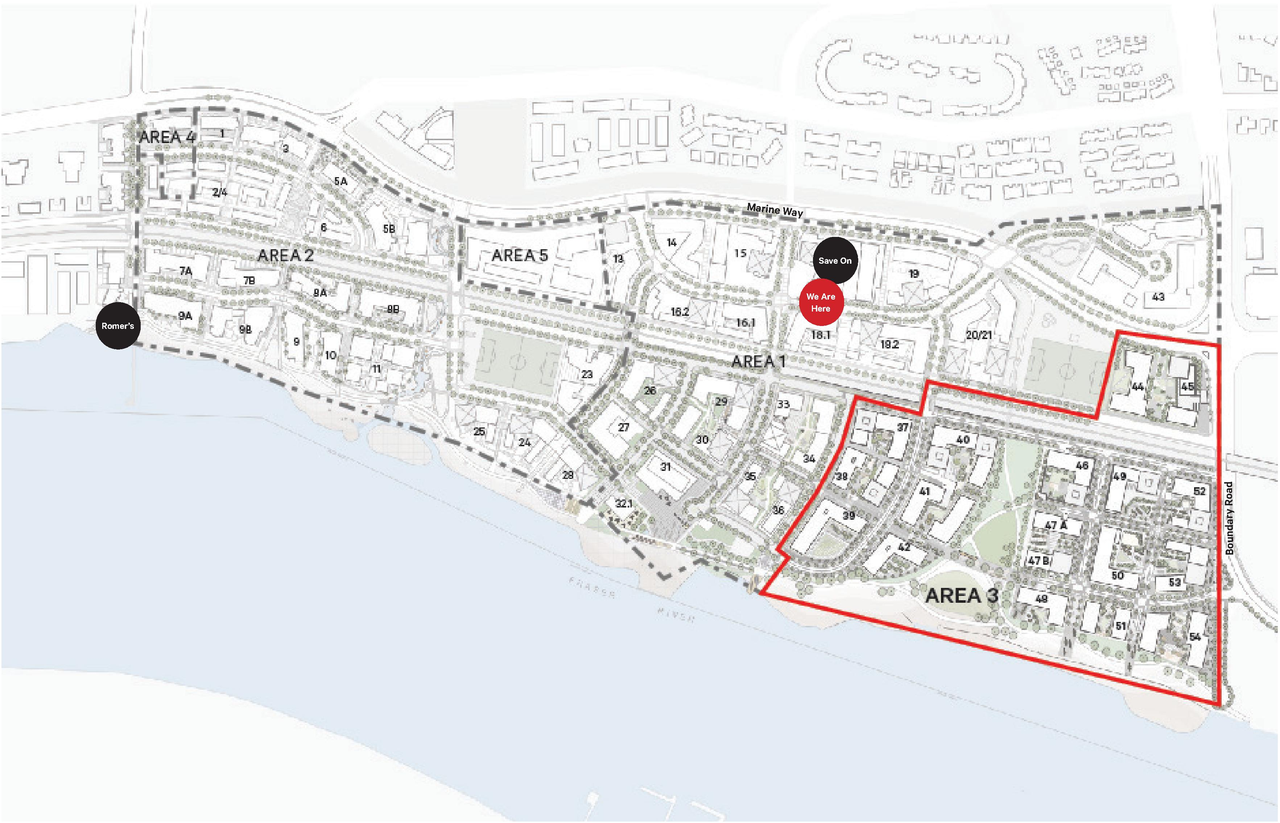Construction site plan for project from page 2 of the file 'Applicant boards'