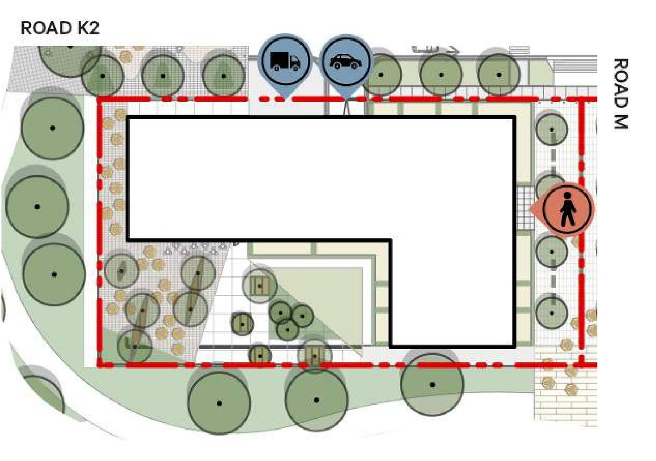 Construction site plan for project from page 59 of the file 'Application booklet - Section 6'