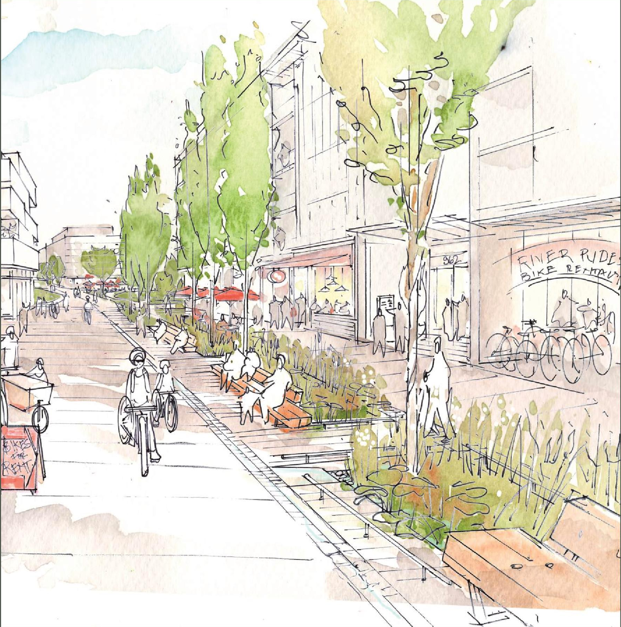 Rendering of building from page 1 of the file 'Application booklet - Sections 7-9'