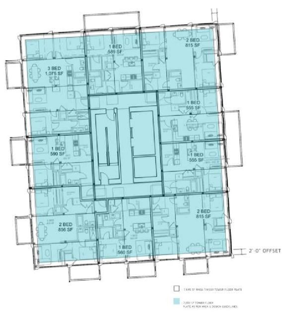 Floor plan for project from page 24 of the file 'Application booklet - Sections 7-9'