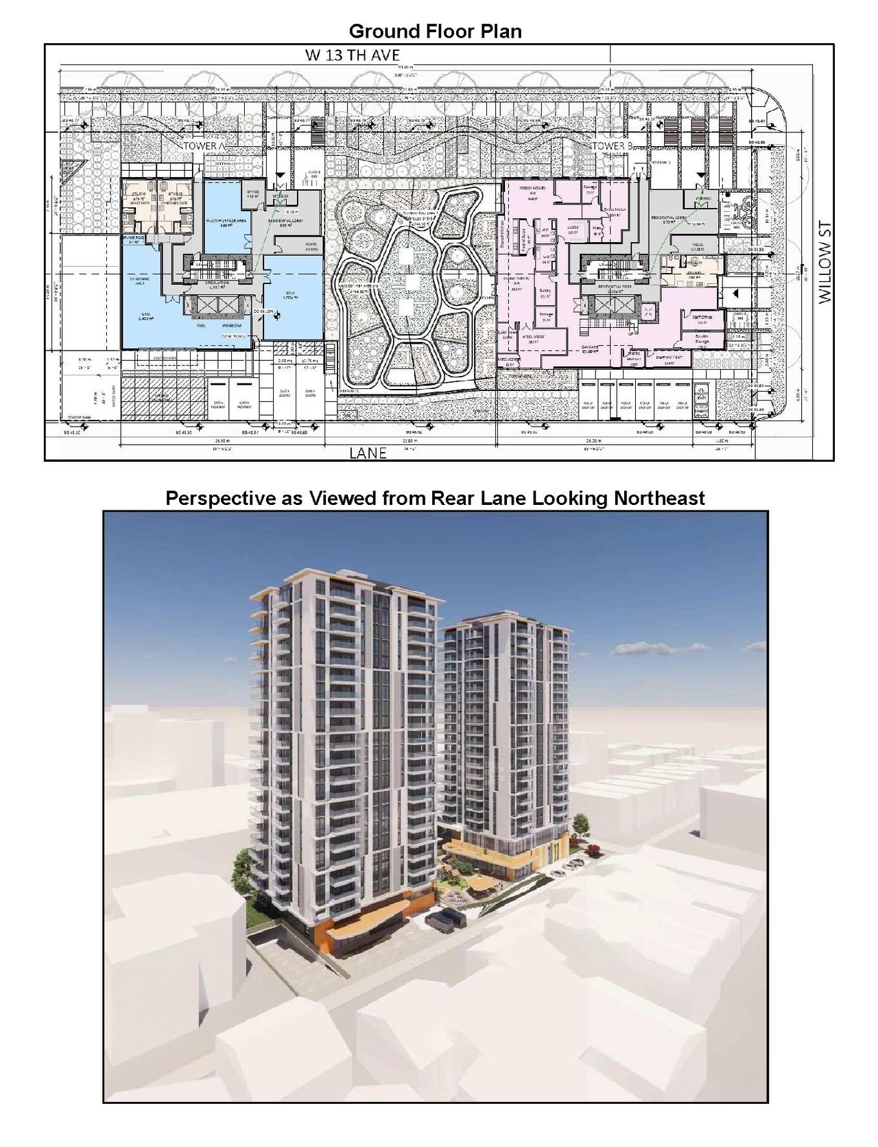 Floor plan for project from page 42 of the file 'Referral report'