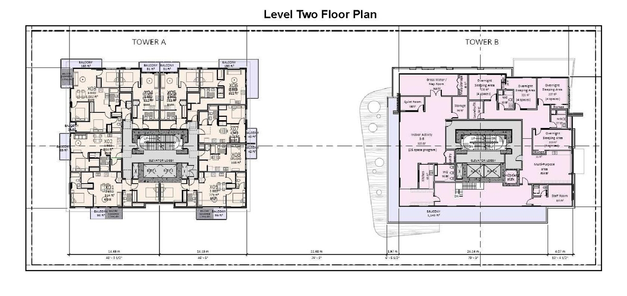 Floor plan for project from page 43 of the file 'Referral report'