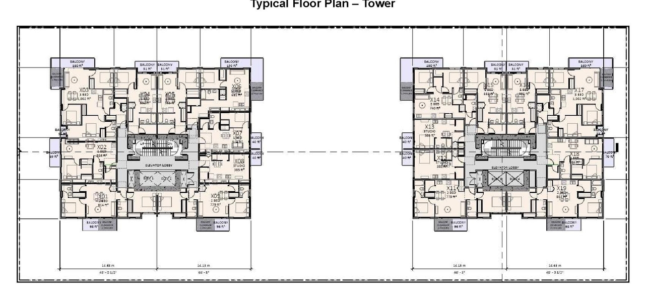 Floor plan for project from page 44 of the file 'Referral report'