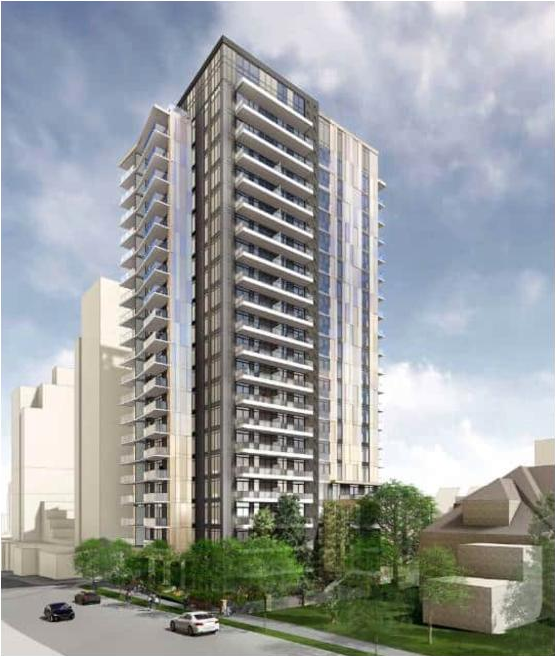 Rendering of building from page 4 of the file 'Referral report'