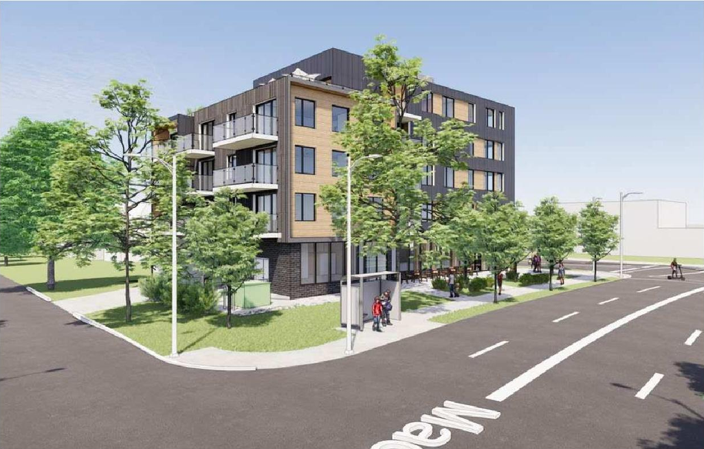 Rendering of building from page 30 of the file 'Referral report'