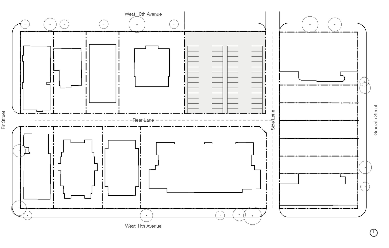 Construction site plan for project from page 13 of the file 'Application booklet'