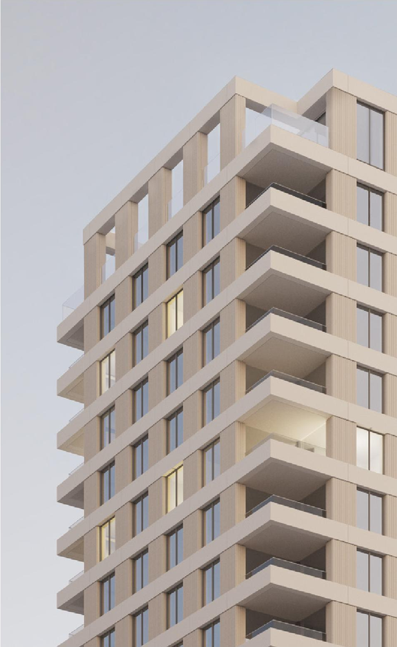 Rendering of building from page 33 of the file 'Application booklet'