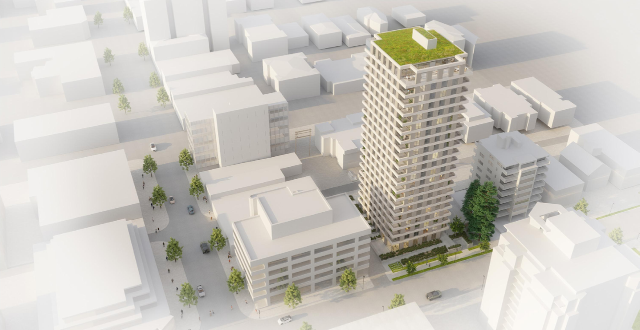 Rendering of building from page 94 of the file 'Application booklet'