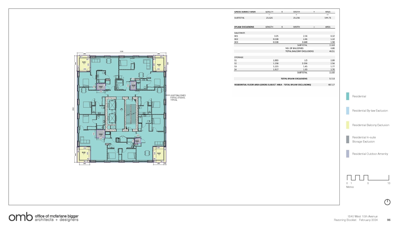 Construction site plan for project from page 96 of the file 'Application booklet'
