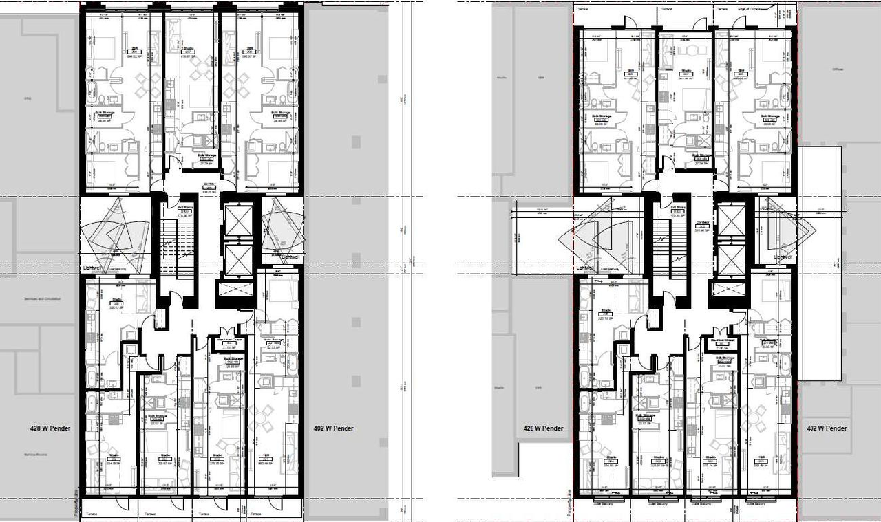 Floor plan for project from page 43 of the file 'Referral Report'