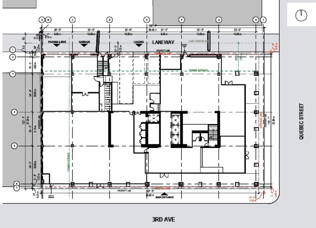 Construction site plan for project from page 31 of the file 'Referral report'
