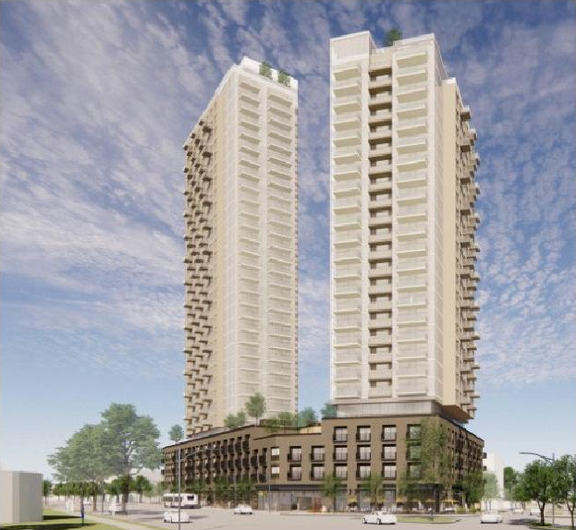 Rendering of building from page 6 of the file 'Referral report'