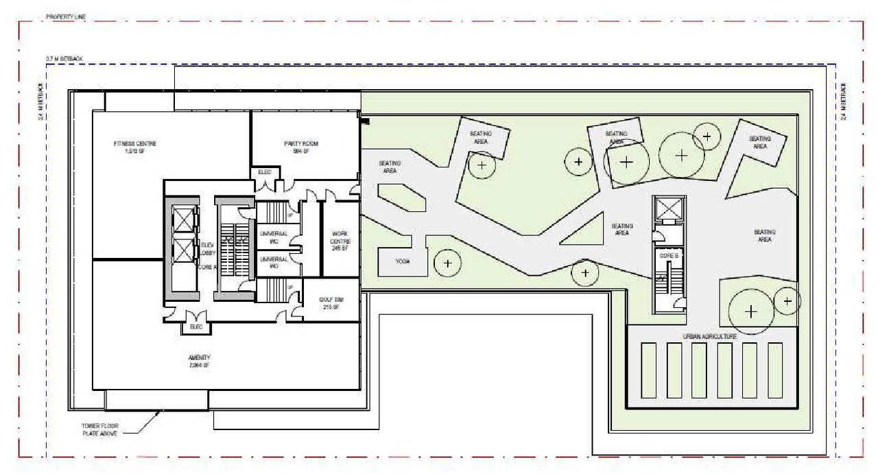 Floor plan for project from page 35 of the file 'Referral report'