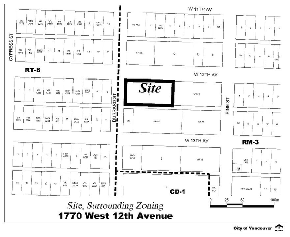 Construction site plan for project from page 4 of the file 'Referral report'