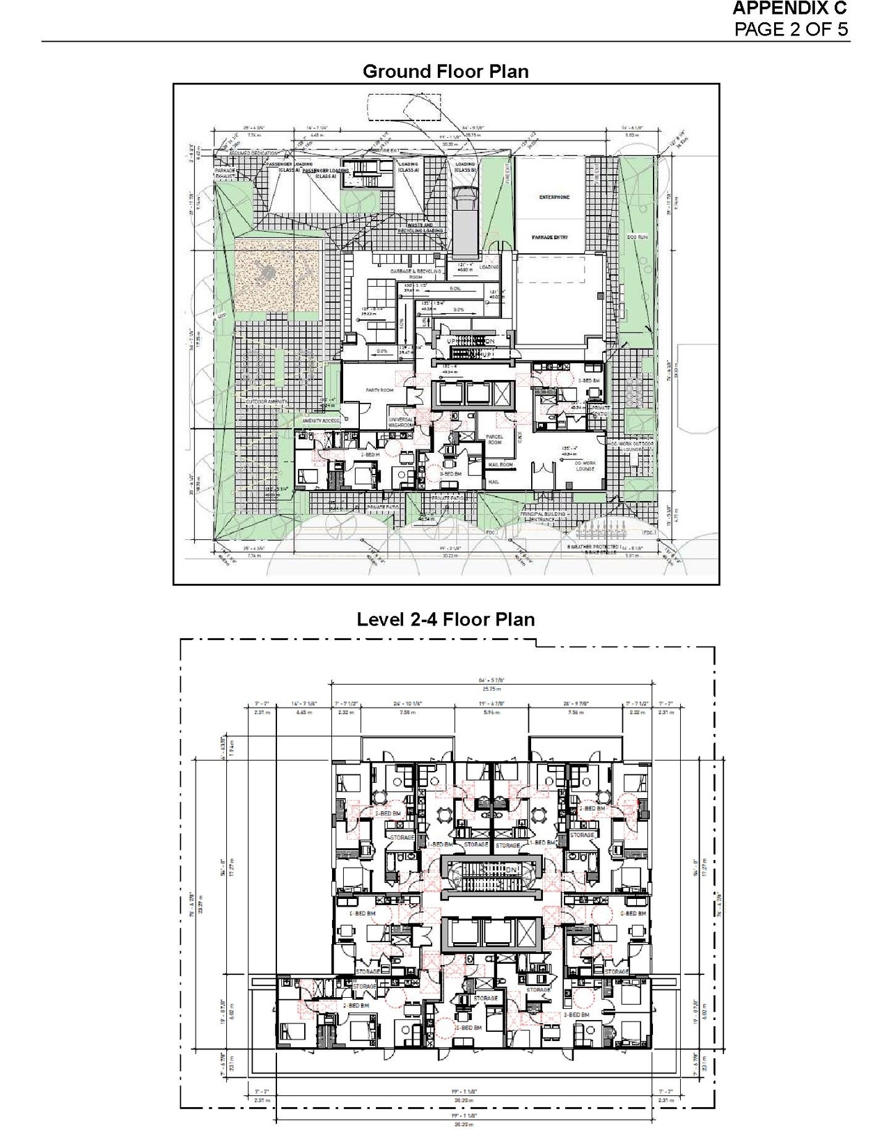 Floor plan for project from page 30 of the file 'Referral report'