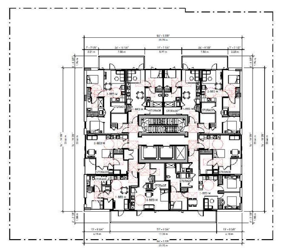Floor plan for project from page 31 of the file 'Referral report'