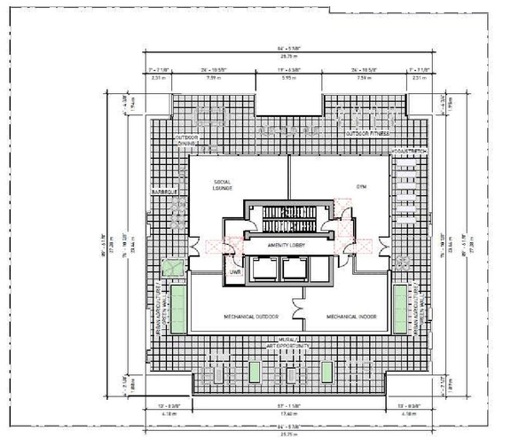 Floor plan for project from page 31 of the file 'Referral report'