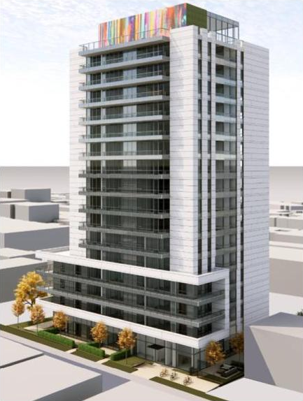 Rendering of building from page 5 of the file 'Referral report'