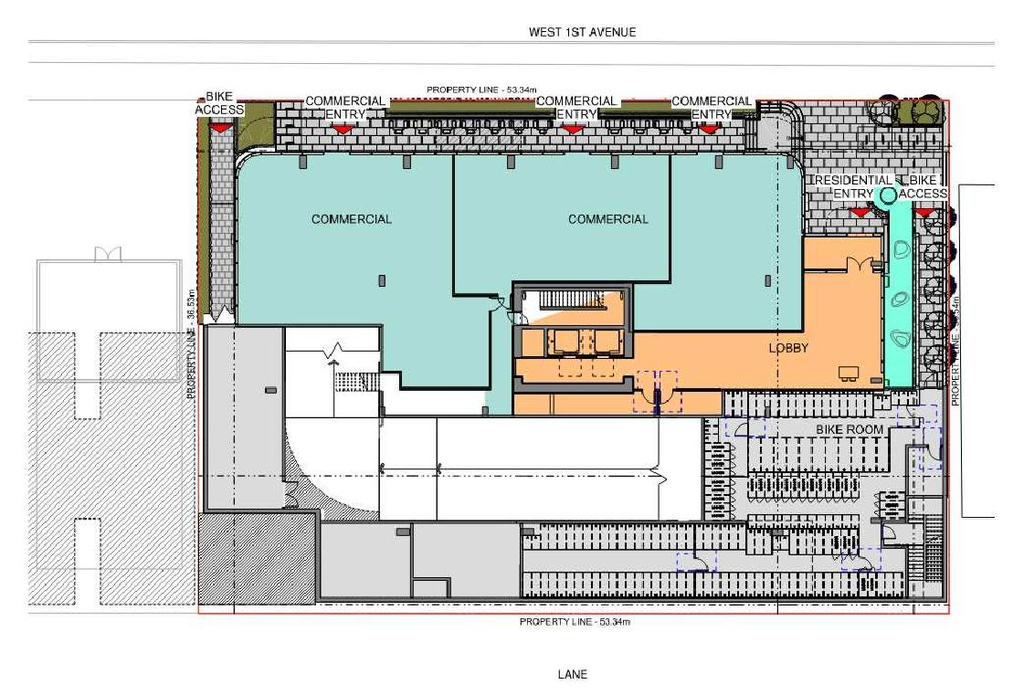 Floor plan for project from page 34 of the file 'Referral report'