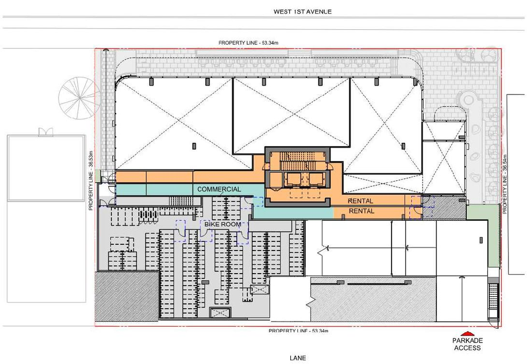 Floor plan for project from page 35 of the file 'Referral report'