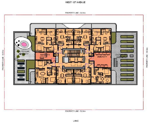 Floor plan for project from page 36 of the file 'Referral report'