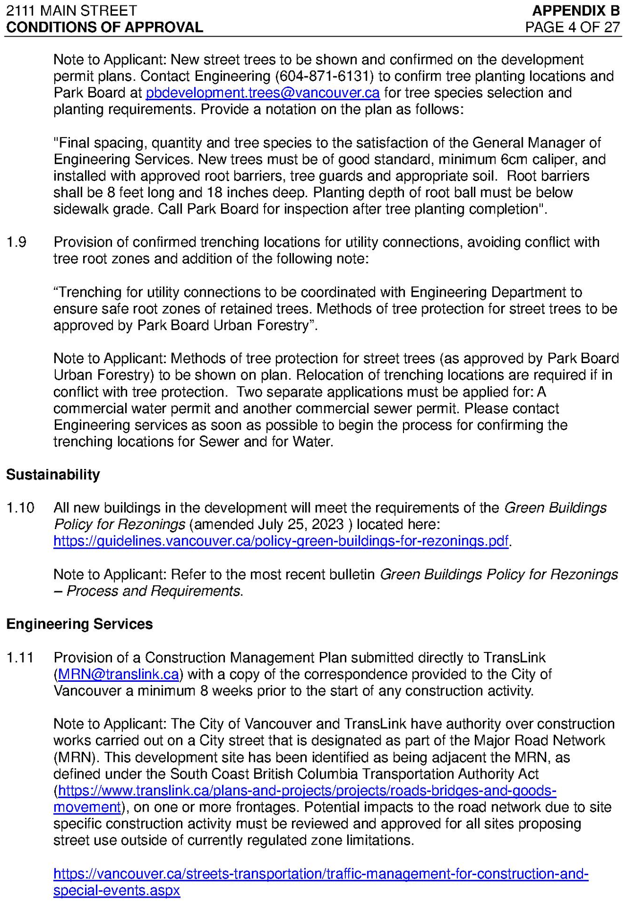 Construction site plan for project from page 23 of the file 'Referral report'