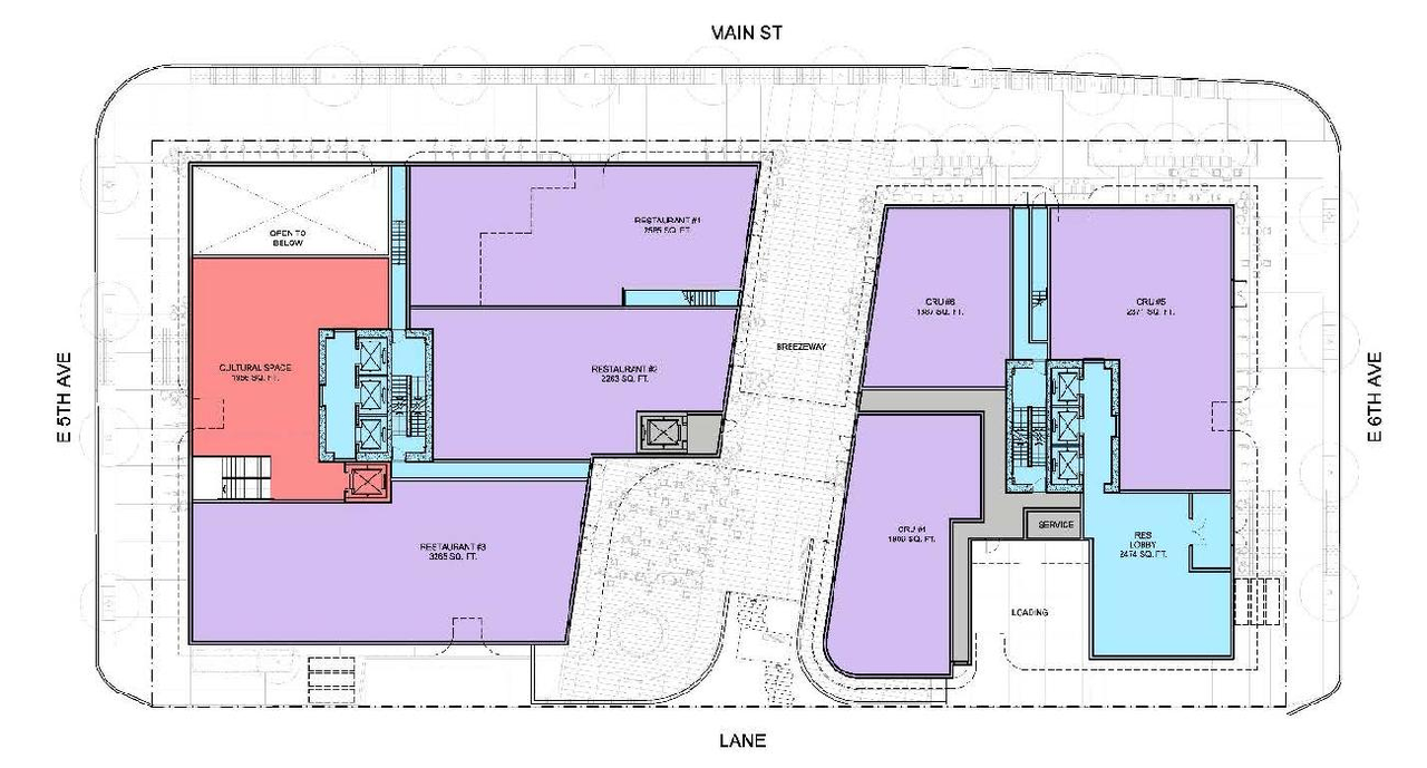 Floor plan for project from page 52 of the file 'Referral report'