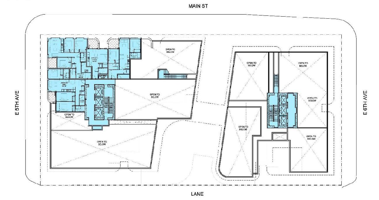 Floor plan for project from page 53 of the file 'Referral report'
