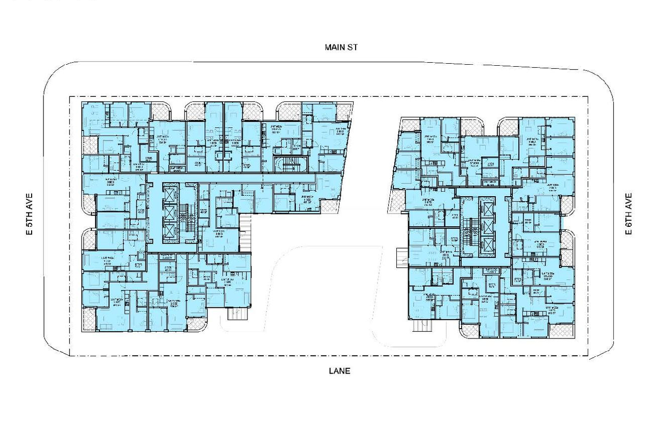 Floor plan for project from page 54 of the file 'Referral report'
