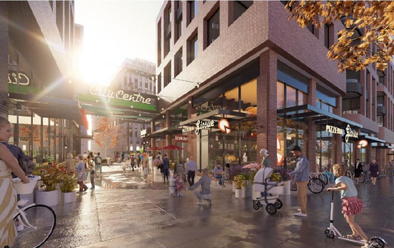 Rendering of building from page 7 of the file 'Referral report'