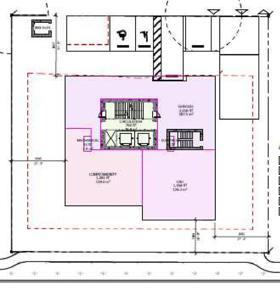 Floor plan for project from page 38 of the file 'Referral report'