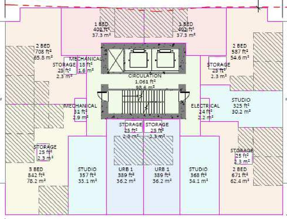Floor plan for project from page 39 of the file 'Referral report'