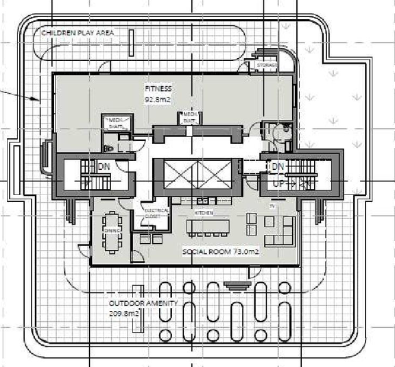 Floor plan for project from page 40 of the file 'Referral report'