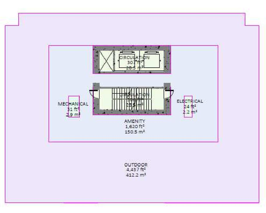 Floor plan for project from page 40 of the file 'Referral report'