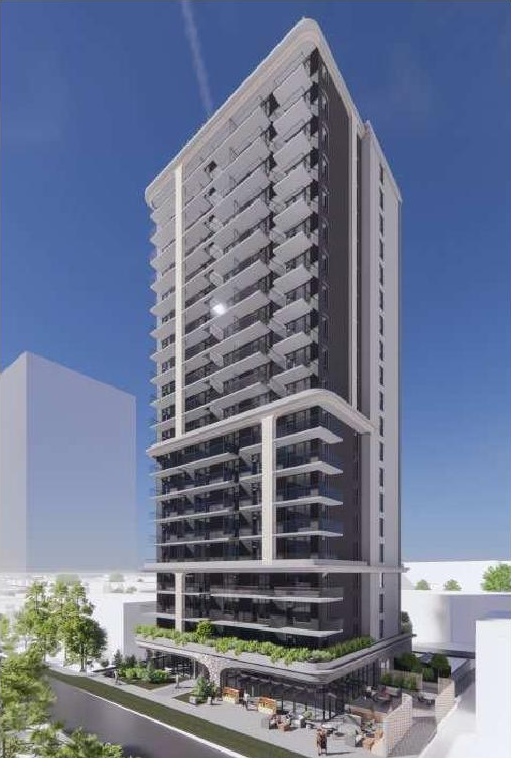 Rendering of building from page 43 of the file 'Referral report'