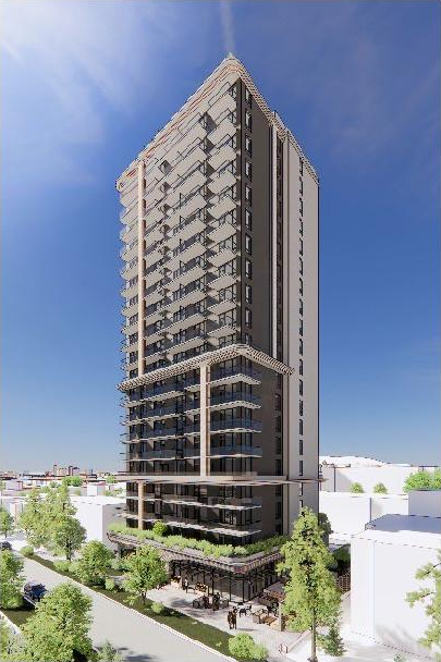 Rendering of building from page 6 of the file 'Referral report'