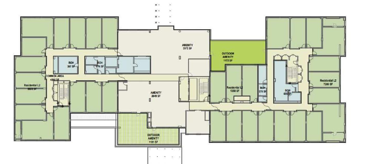 Floor plan for project from page 28 of the file 'Referral report'