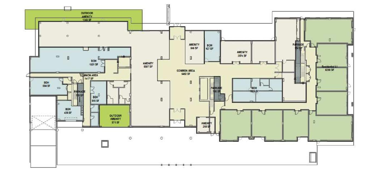 Floor plan for project from page 28 of the file 'Referral report'
