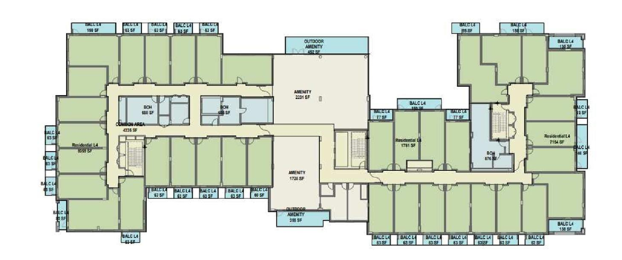 Floor plan for project from page 29 of the file 'Referral report'